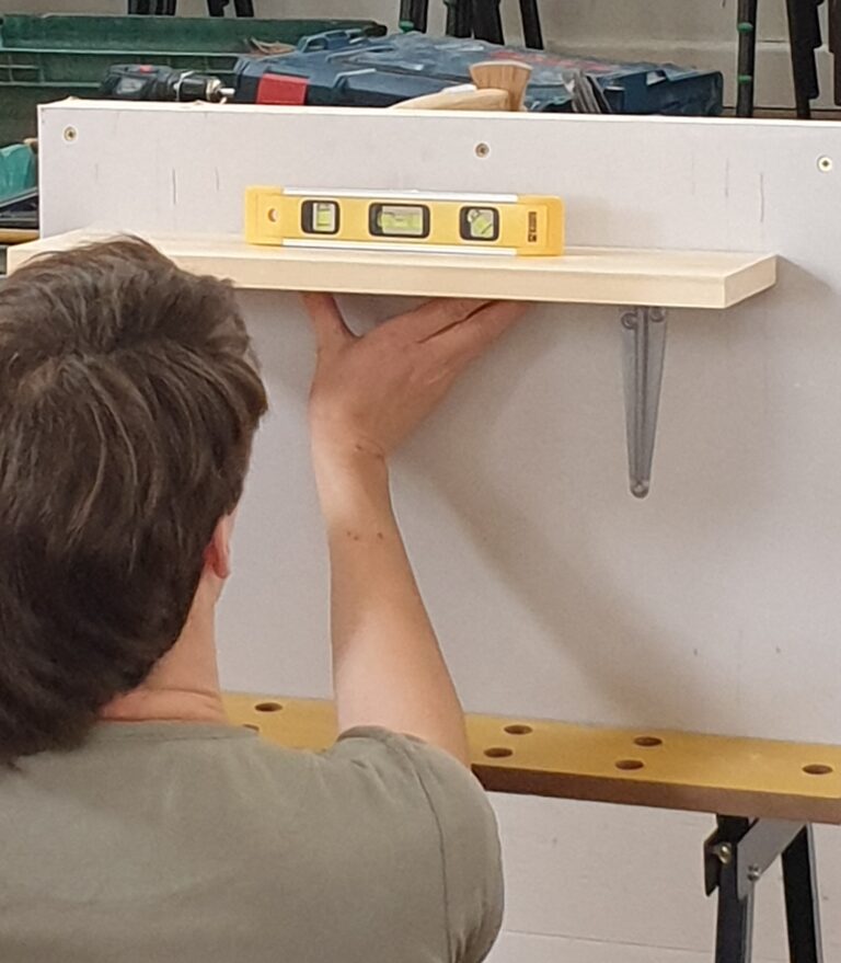 Using a spirit level