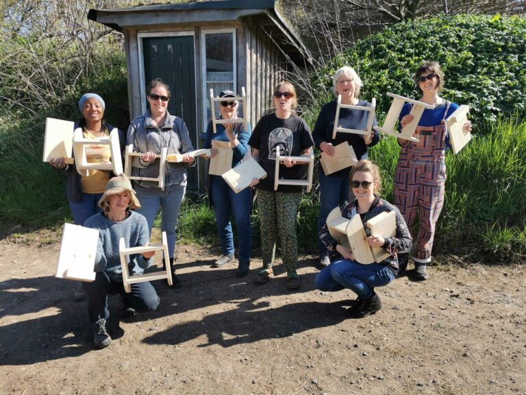 Wonderful group of women with their creations!